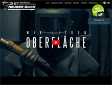 Tablet Screenshot of neusergmbh.de